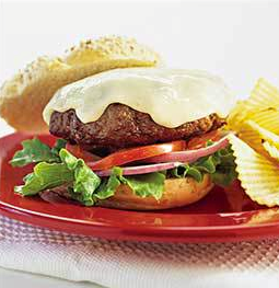 Well-done hamburgers
