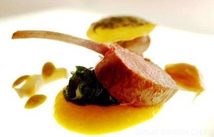 Welsh lamb basted with herbs