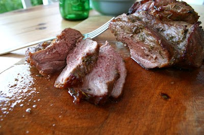 Welsh lamb with thyme honey