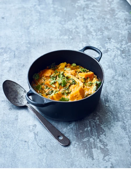 West African peanut stew with sweet potato