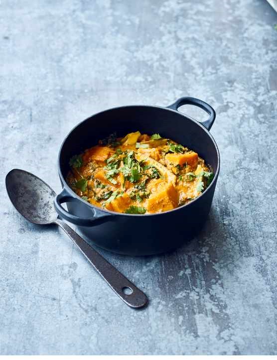 West African stew with sweet potato & greens