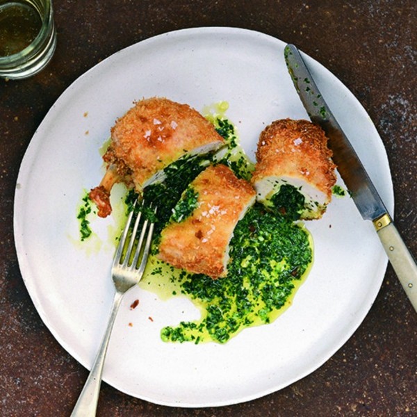 Wet & wild garlic chicken Kievs