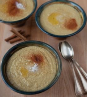 Wheat + turkey breakfast porridge (Halim-e gandom)