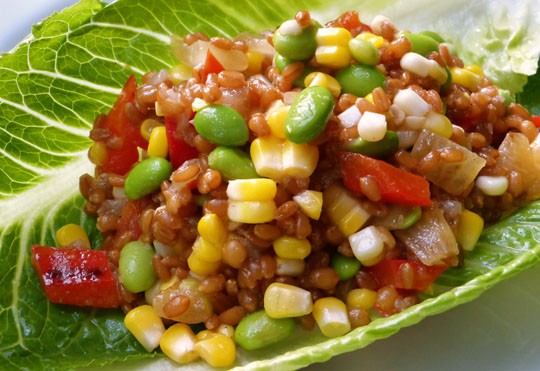 Wheat berry salad