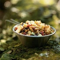 Wheat berry salad with dried fruit