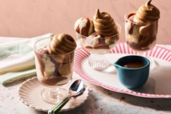 Whipped coffee affogato