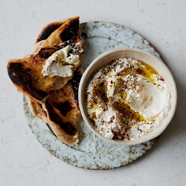 Whipped feta dip with lemon and cumin