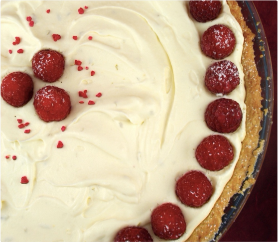 Whipped lime tart