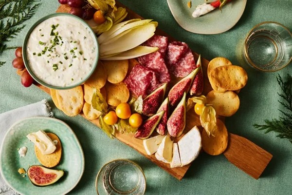 Whipped pineapple-ricotta dip