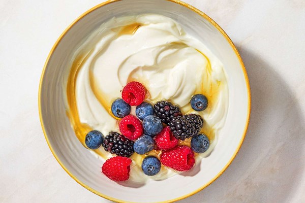 Whipped ricotta and berries