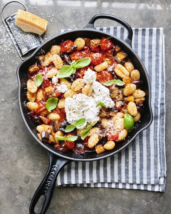Whipped ricotta and slow-roasted tomato gnocchi