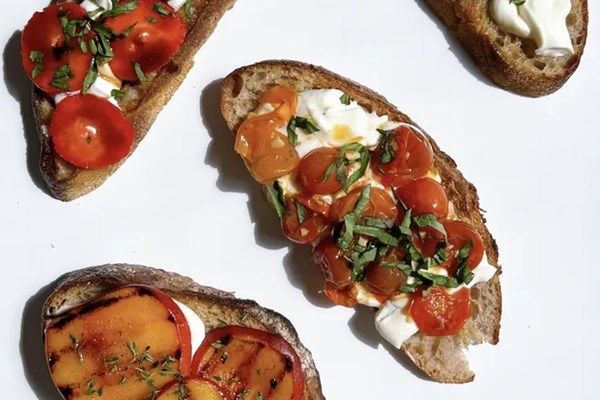 Whipped ricotta toast