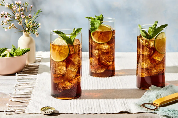 Whiskey & cola with orange bitters