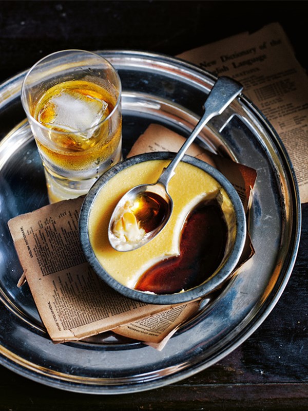 Whiskey crème caramel