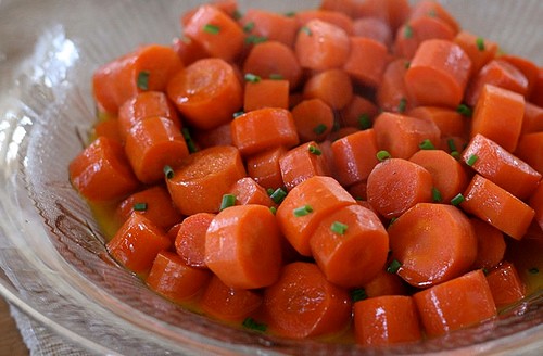 Whiskey-glazed carrots