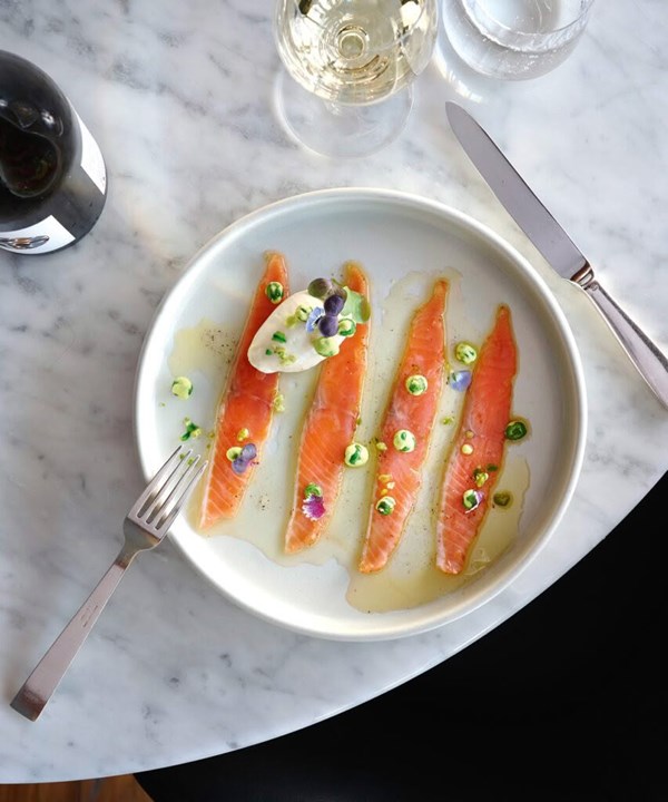 Whisky & honey-cured salmon