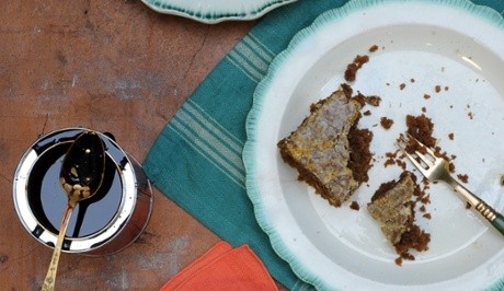 Whisky-glazed parkin