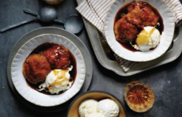 Whisky-maple dumplings