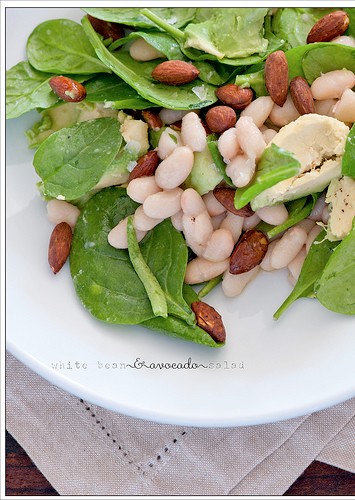 White bean & avocado salad