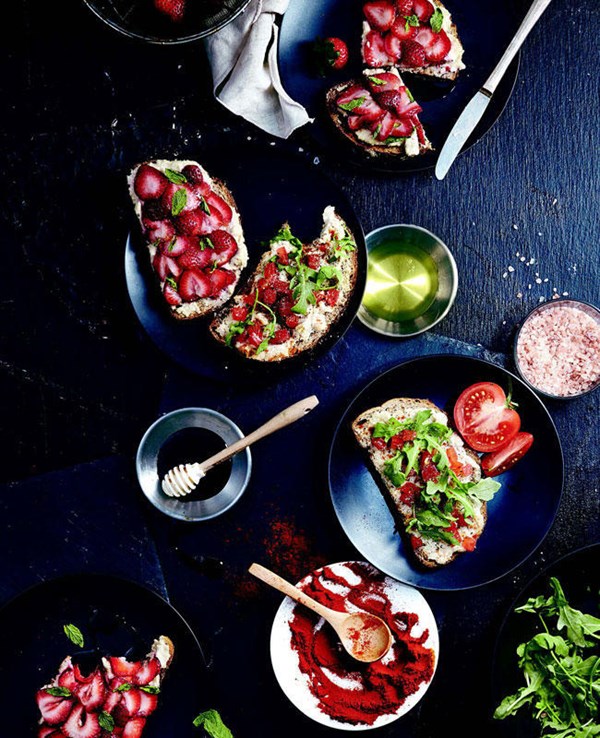 White bean & cashew ricotta toast