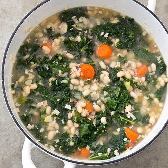 White bean and kale stew