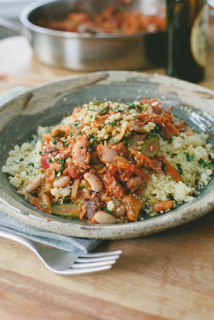 White bean and sardine stew