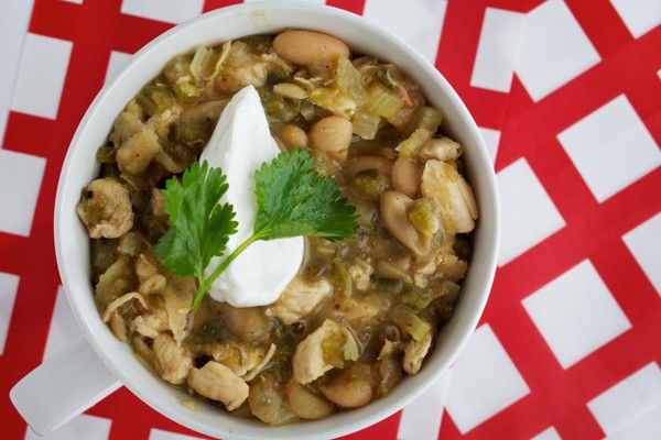 White bean chicken chili