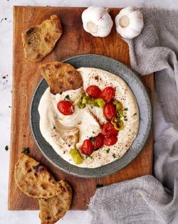 White bean dip [with roasted veggies]