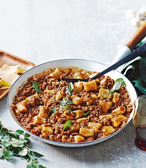 White bean gnocchi with lamb ragù 