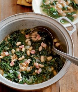 White bean, kale, and sage soup