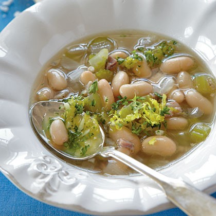 White bean soup with gremolata
