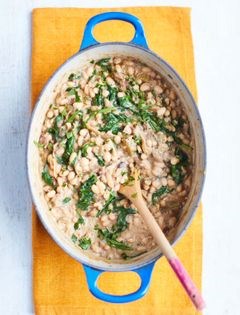 White bean stew with porcini