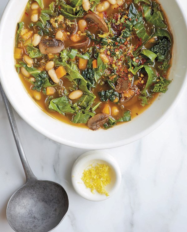 White beans and greens soup