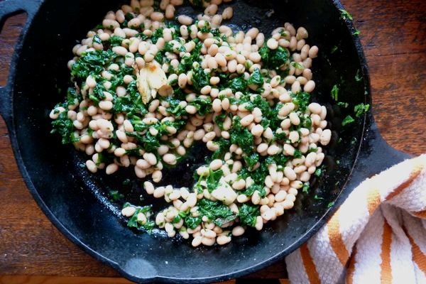 White beans and spinach