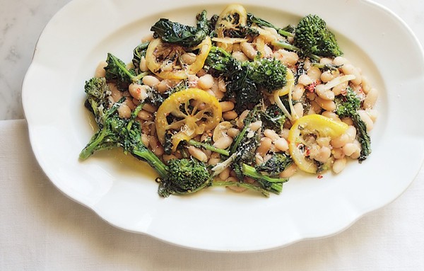 White beans with broccoli rabe and lemon
