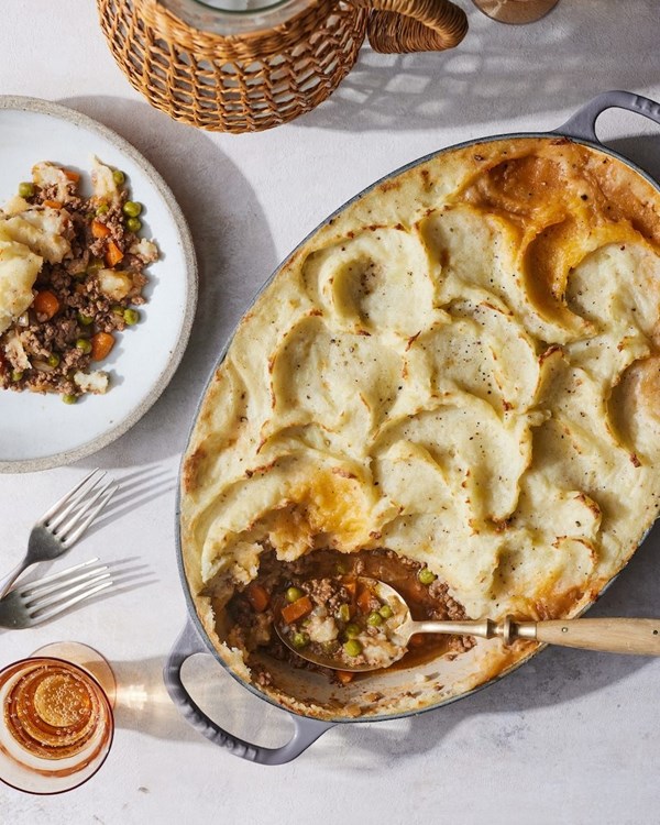 White cheddar shepherd's pie