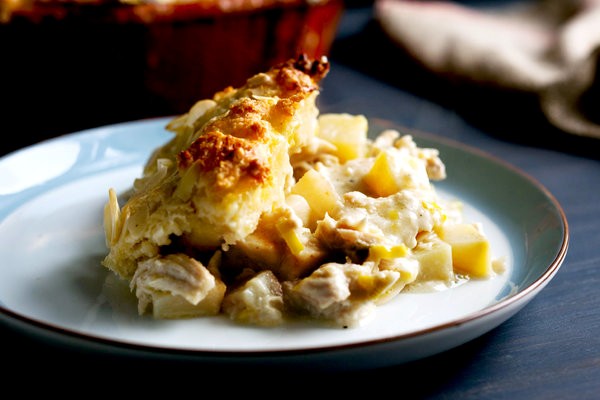 White chicken potpie