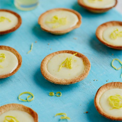 White chocolate and lemon tartlets