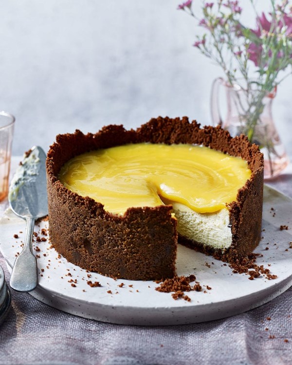 White chocolate and limoncello cheesecake 