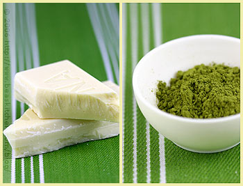 White chocolate and matcha tea marbled cake (Marbré au chocolat blanc et thé vert)