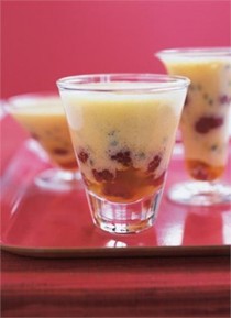 White chocolate and passion fruit mousse