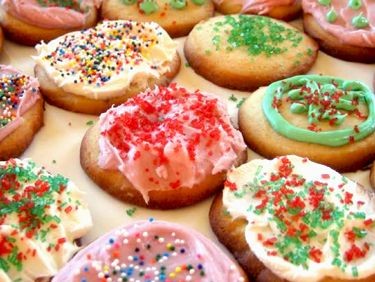 White chocolate and raspberry glazed sugar cookies
