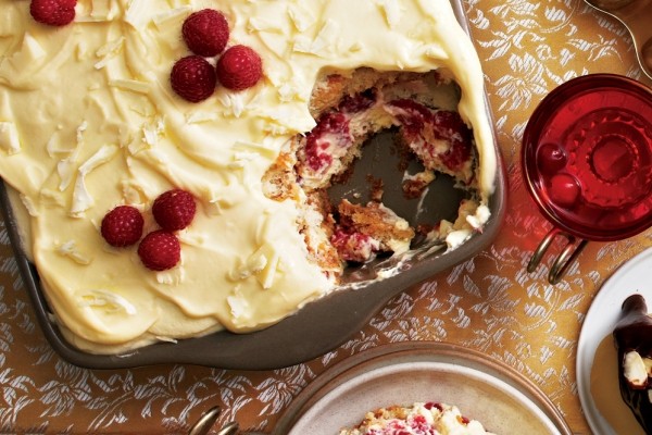 White chocolate and raspberry tiramisu