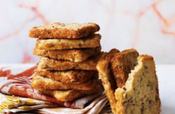 White chocolate and salted pecan shortbread