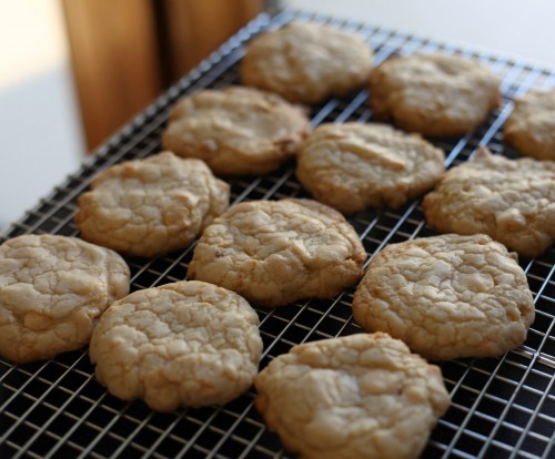 White chocolate chip cookies