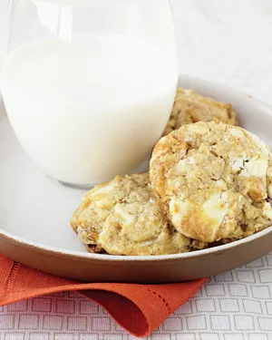 White chocolate-chunk cookies