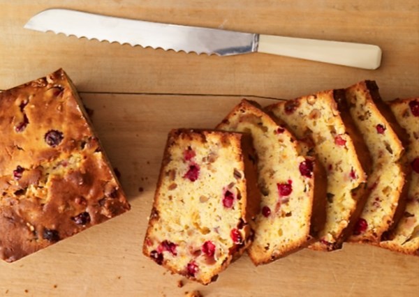 White chocolate cranberry bread