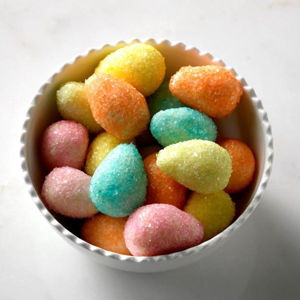 White chocolate Easter egg candies