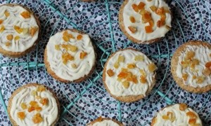 White chocolate honey oat biscuits