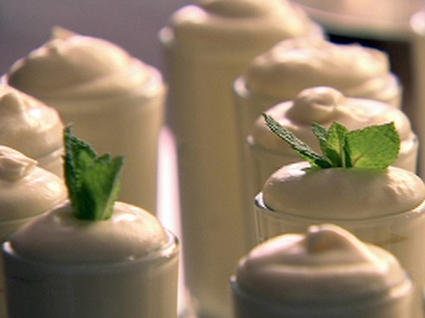 White chocolate mint mousse